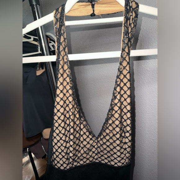 Beautiful custom made embellished low back dress - Picture 3 of 6